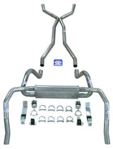 Fits 1967 - 1969 Camaro "X Style" 2-1/2" Exhaust System with Big Block with Long Style Headers 23023