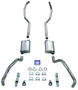 Fits 1967 - 1969 Camaro 2-1/2" Exhaust System with Big Block with Cast Iron Manifolds 23026