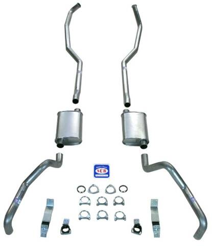 Camaro 2-1/2" Exhaust System with Big Block with Cast Iron Manifolds 23026 fits 1967-1969 Chevy Camaro AC52 Shafer's Classic Reproductions