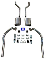 Fits 1967 - 1969 Camaro 2-1/2" Exhaust System with Small Block with Long Style Headers 23033