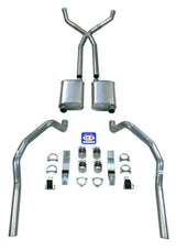 Fits 1967 - 1969 Camaro "X Style" 2-1/2" Exhaust System with Big Block with Long Style Headers 23034