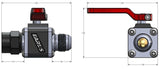 Earls UltraPro Ball Valve -10 AN Male to Female - 230710ERL