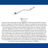 MagnaFlow direct-fit catalytic converter for 1996-1998 BMW stainless steel CARB compliant 23098