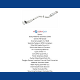 MagnaFlow direct-fit catalytic converter for 1996-1998 BMW stainless steel CARB compliant 23098