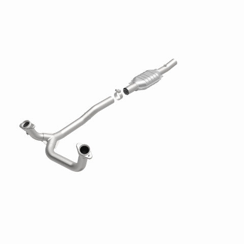 MagnaFlow direct-fit catalytic converter fits 1996 Ford E-150 Econoline, 1996 Ford E-350 Econoline Club Wagon, and more, this and 1996 Ford E-150 Econoline stainless steel Federal 