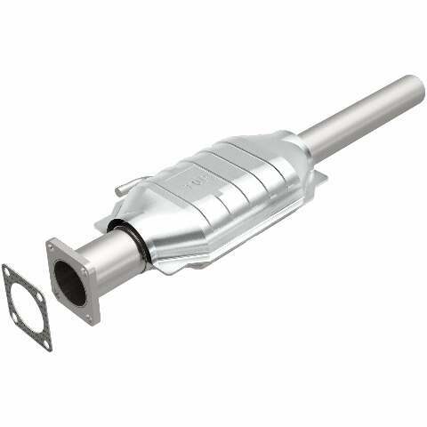 MagnaFlow direct-fit catalytic converter for 1987-1990 Jeep Wrangler 2.5 inch inlet/outlet stainless steel Federal EPA compliant OBDII 23225