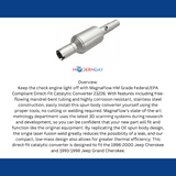 MagnaFlow direct-fit catalytic converter for 1996-2000 Jeep Grand Cherokee stainless steel Federal EPA compliant OBDII