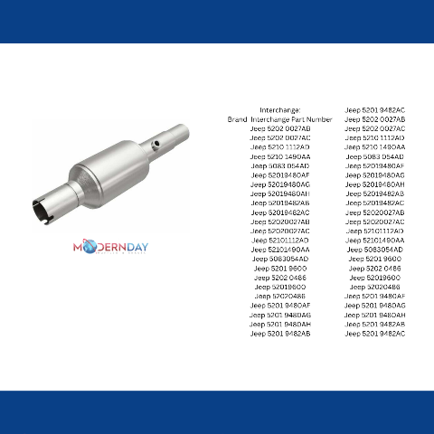 MagnaFlow direct-fit catalytic converter for 1996-2000 Jeep Grand Cherokee stainless steel Federal EPA compliant OBDII