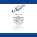 MagnaFlow direct-fit catalytic converter for 1996-2000 Jeep Grand Cherokee stainless steel Federal EPA compliant OBDII