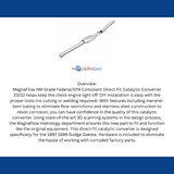 MagnaFlow direct-fit catalytic converter for 1996-1999 Dodge stainless steel Federal EPA compliant OBDII 23232