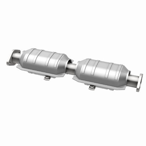 MagnaFlow direct-fit catalytic converter fits 1988 Mitsubishi Galant 3.0L and 1990 Mitsubishi Sigma 3.0L stainless steel Federal EPA compliant OBDII 23250