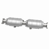 MagnaFlow direct-fit catalytic converter fits 1988 Mitsubishi Galant 3.0L and 1990 Mitsubishi Sigma 3.0L stainless steel Federal EPA compliant OBDII 23250