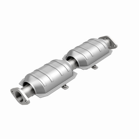 MagnaFlow direct-fit catalytic converter fits 1988 Mitsubishi Galant 3.0L and 1990 Mitsubishi Sigma 3.0L stainless steel Federal EPA compliant OBDII 23250