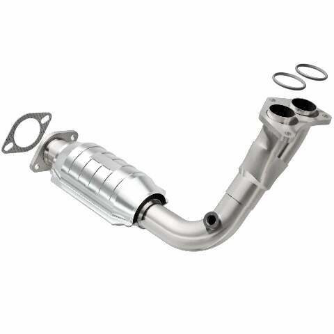 MagnaFlow direct-fit catalytic converter fits 1994-2002 Nissan Quest and 1994-1997 Mercury Villager, this and 1994-1997 Mercury Villager stainless steel Federal EPA compliant OBDII