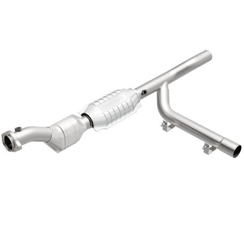 MagnaFlow direct-fit catalytic converter for 1997-1998 Ford F-150 passenger side stainless steel Federal EPA compliant OBDII 23345