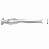 MagnaFlow direct-fit catalytic converter fits 2000-2002 Mercury Cougar, 1998-2000 Ford Contour, and more, this and 2000-2002 Mercury Cougar stainless steel Federal EPA compliant OB