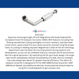 MagnaFlow direct-fit catalytic converter for 1997-1998 Buick stainless steel Federal EPA compliant OBDII 23460