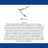 MagnaFlow direct-fit catalytic converter for 2000-2005 Chevy stainless steel CARB compliant 23484