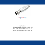 MagnaFlow direct-fit catalytic converter for 1993-1995 Chevy Camaro stainless steel Federal EPA compliant OBDII 23494