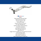 MagnaFlow direct-fit catalytic converter for 1995-1997 Chevy Camaro passenger side stainless steel Federal EPA compliant OBDII 23518