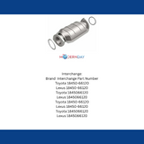 MagnaFlow direct-fit catalytic converter for 1996-1997 Lexus stainless steel Federal EPA compliant OBDII 23622