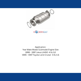 MagnaFlow direct-fit catalytic converter for 1996-1997 Lexus stainless steel Federal EPA compliant OBDII 23622