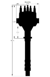 MSD ignition distributor black big block 23753