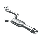 MagnaFlow direct-fit catalytic converter fits 1991 BMW 318i 1.8L and 1991 BMW 318is 1.8L stainless steel Federal EPA compliant OBDII 23799