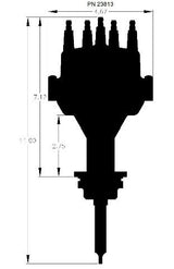 MSD ignition distributor black 23813
