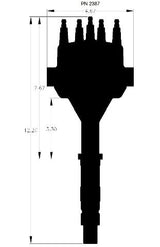MSD ignition distributor red 2387