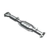 MagnaFlow direct-fit catalytic converter for 1991-1995 Toyota 1.5 inch inlet 2.25 inch outlet stainless steel Federal EPA compliant OBDII 23896