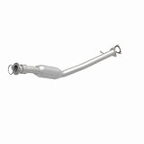 MagnaFlow direct-fit catalytic converter fits 2005-2009 Chevrolet Equinox and 2006-2009 Pontiac Torrent, this and 2005-2006 Equinox 3.4L stainless steel Federal EPA compliant OBDII
