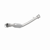 MagnaFlow direct-fit catalytic converter fits 2005-2009 Chevrolet Equinox and 2006-2009 Pontiac Torrent, this and 2005-2006 Equinox 3.4L stainless steel Federal EPA compliant OBDII