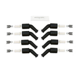 Spark Plug Wire Set Universal 8mm Silicone Spiro Pro 180? 350 ohm/ft Black 73065