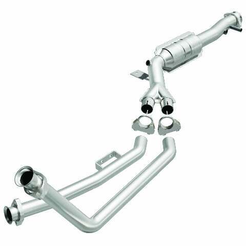 MagnaFlow direct-fit catalytic converter fits 2002 Mercedes SL600 driver side driver side stainless steel CARB compliant 24016