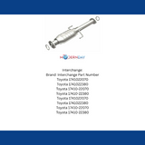 MagnaFlow direct-fit catalytic converter for 2000-2005 Toyota 1.8L stainless steel CARB compliant 24064