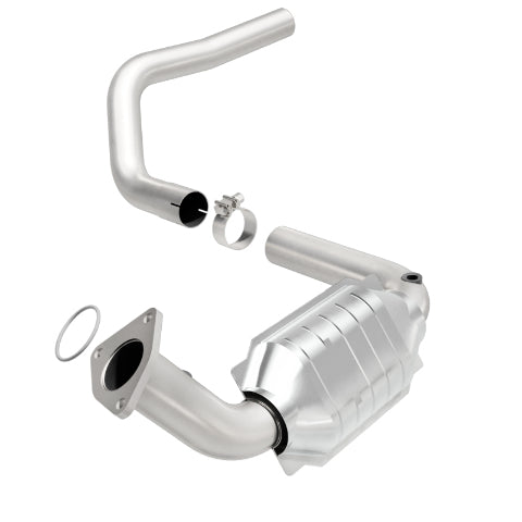 MagnaFlow direct-fit catalytic converter fits 2003-2006 Hummer H2 6.0L and 2003-2006 Hummer H2 6.0L driver side 6.0L driver side stainless steel Federal EPA compliant OBDII 24084