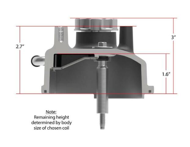 Holley performance fuel system component black aluminum