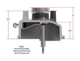 Holley performance fuel system component black aluminum