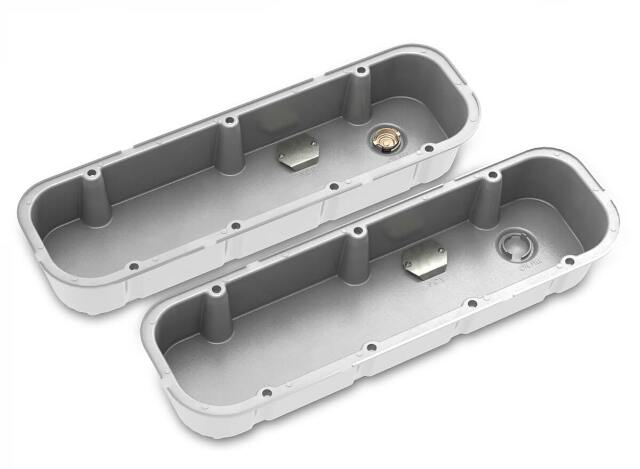 Holley performance fuel system component for Chevy polished
