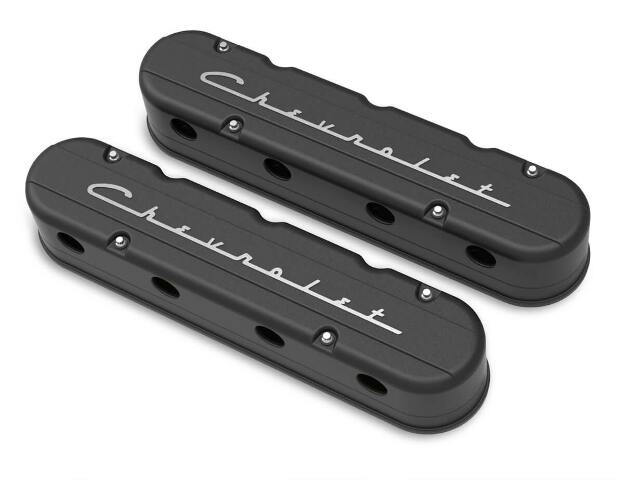 Holley performance fuel system component for Chevy black