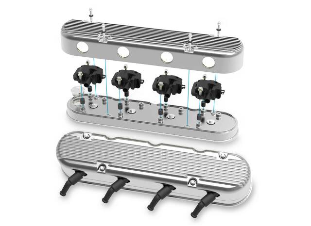 Holley performance fuel system component polished
