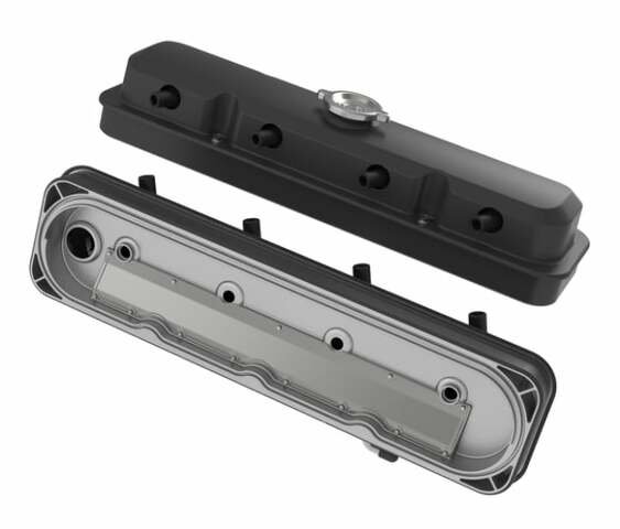 Holley performance fuel system component for Pontiac black