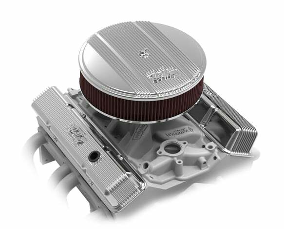 Holley performance fuel system component polished