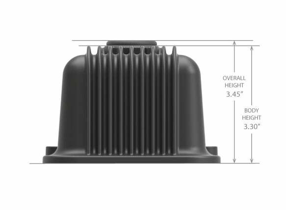 SBC Vintage Series Finned Valve Covers - Satin Black Machined Finish - 241-242