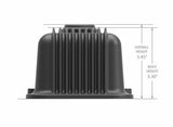 SBC Vintage Series Finned Valve Covers - Satin Black Machined Finish - 241-242