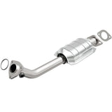 MagnaFlow direct-fit catalytic converter fits 2001-2004 Pathfinder passenger side rr passenger side stainless steel Federal EPA compliant OBDII 24118