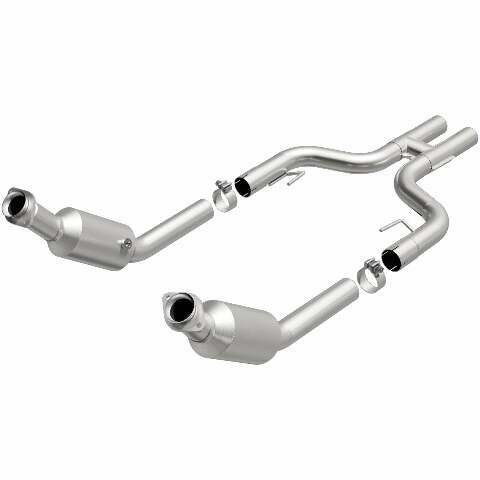 MagnaFlow direct-fit catalytic converter for 2005-2010 Ford Mustang stainless steel CARB compliant 24151