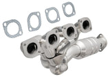 MagnaFlow direct-fit catalytic converter for 2002-2003 BMW 4.4L passenger side stainless steel Federal EPA compliant OBDII 24194