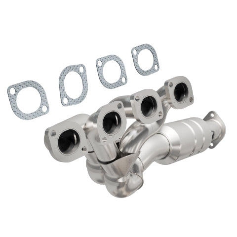 MagnaFlow direct-fit catalytic converter for 2002-2003 BMW 4.4L passenger side stainless steel Federal EPA compliant OBDII 24194
